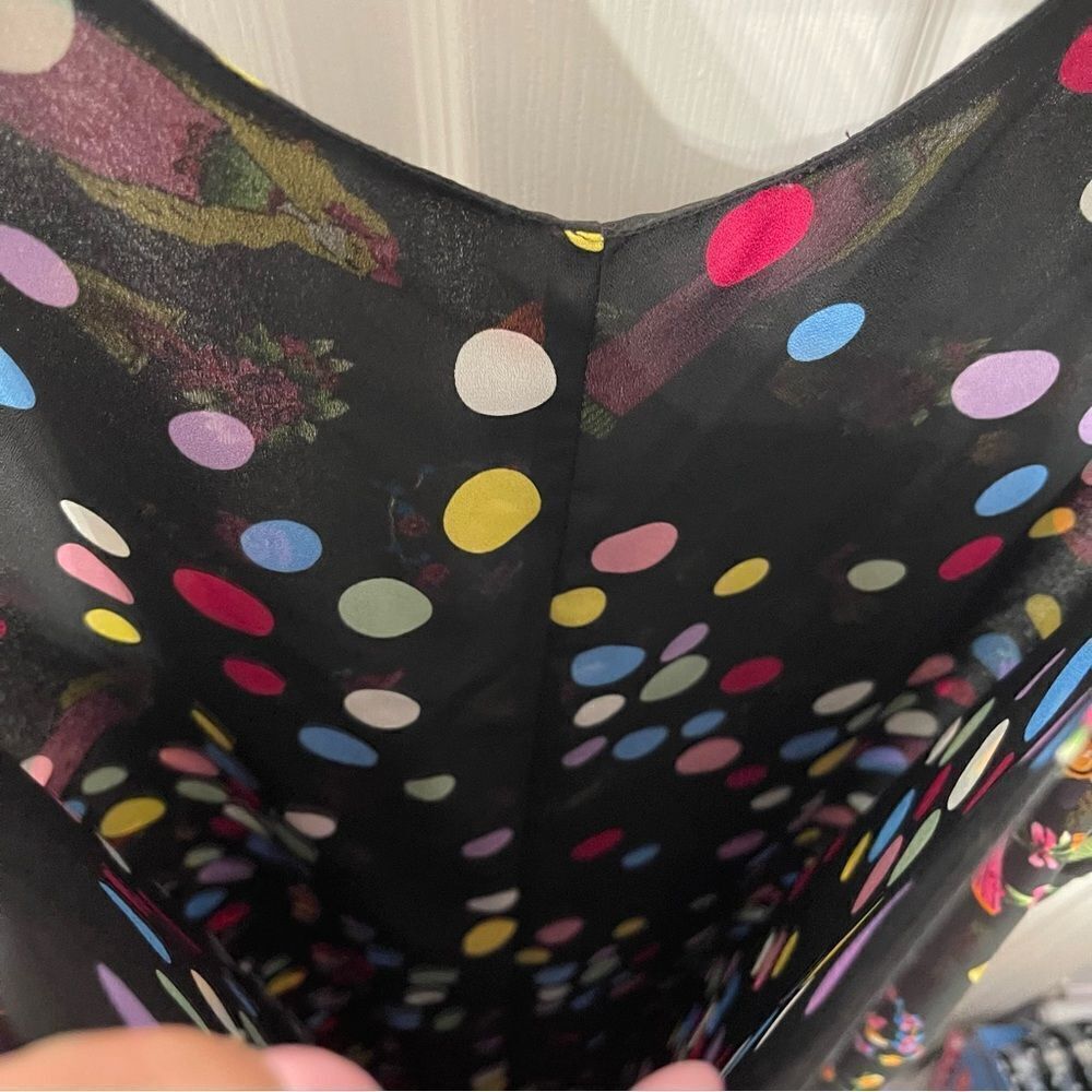 Vintage Impressions Flower & Polka Dot Layer Dress - Picture 8 of 14